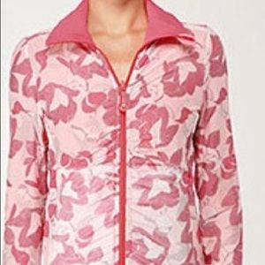 Lululemon Floral Raja reversible jacket pink size 4